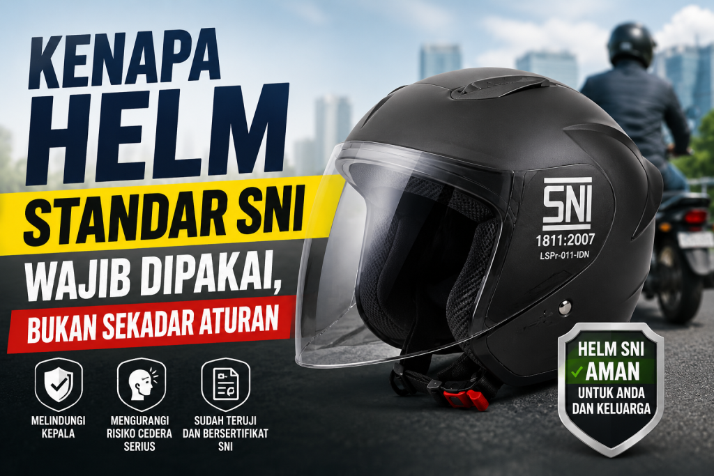 Kenapa Helm Standar SNI Wajib Dipakai, Bukan Sekadar Aturan