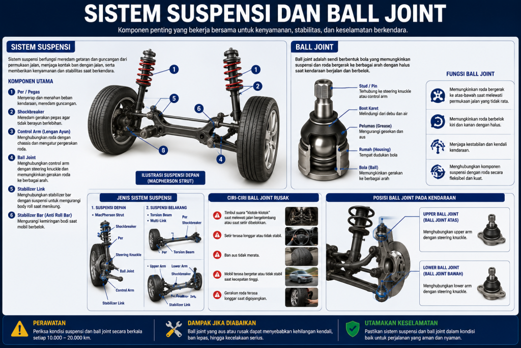 Tentang Suspensi dan Ball Joint