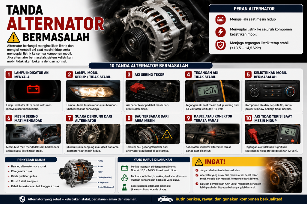 7 Tanda Alternator Mobil Bermasalah 7 Tanda Alternator Mobil Bermasalah