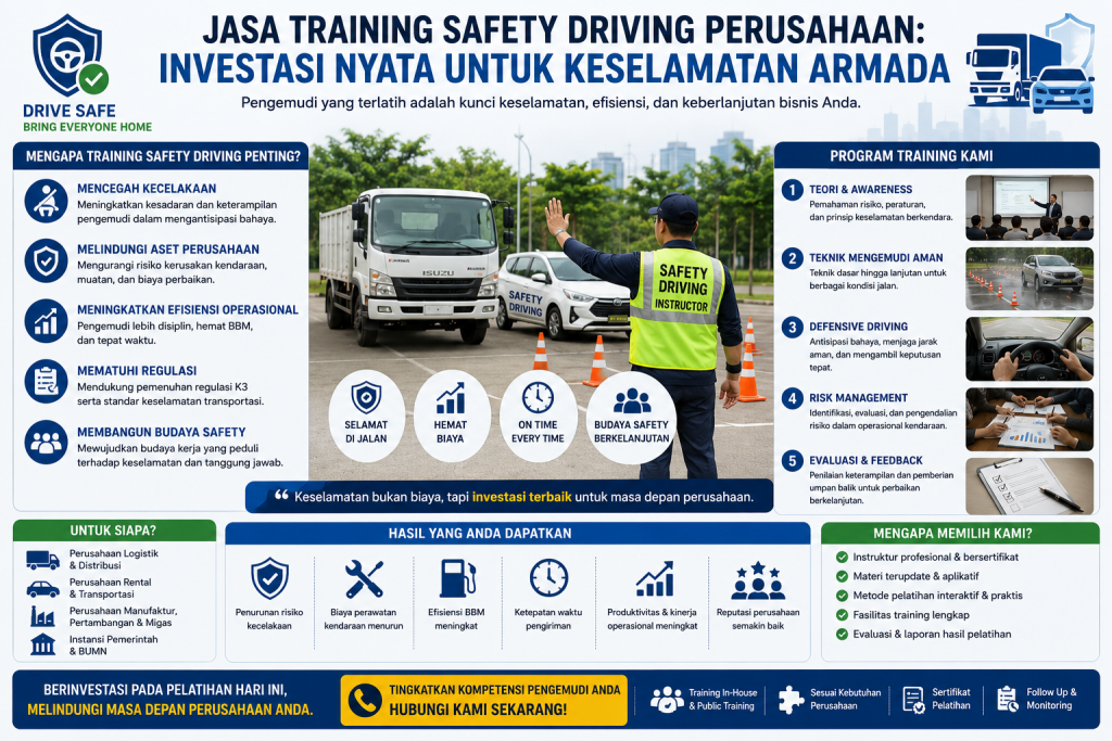 Jasa Training Safety Driving Perusahaan: Investasi Nyata untuk Keselamatan Armada
