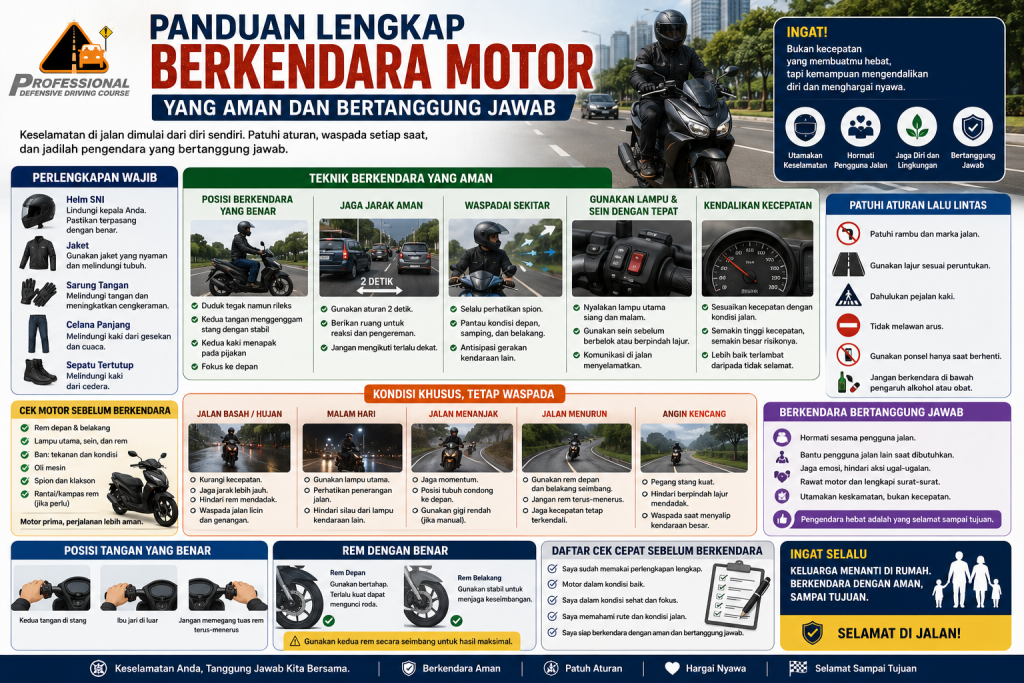 Panduan Lengkap Berkendara Motor yang Aman dan Bertanggung Jawab