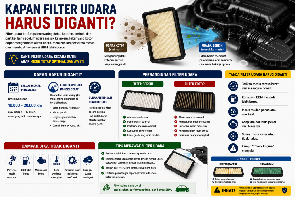 Kapan Filter Udara Harus Diganti? Bukan Sekadar Soal Kilometer Kapan Filter Udara Harus Diganti? Bukan Sekadar Soal Kilometer