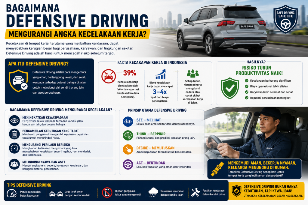 Bagaimana Defensive Driving Mengurangi Angka Kecelakaan Kerja? Bagaimana Defensive Driving Mengurangi Angka Kecelakaan Kerja?